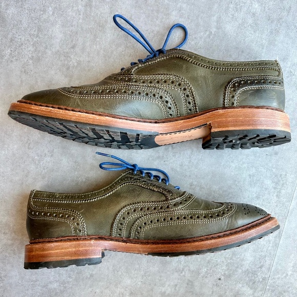 Allen Edmonds Ridgeway short-wing blucher, green cow leather, 8D - Picture 6 of 7